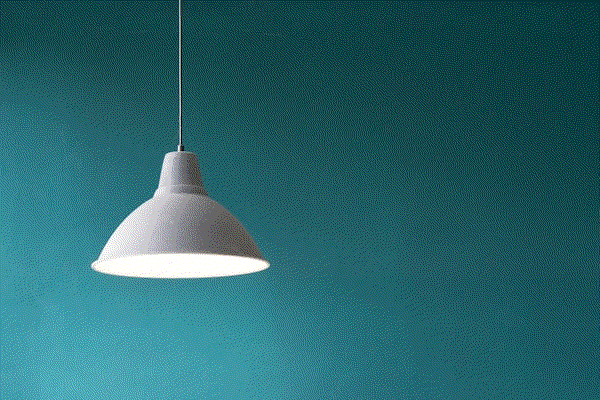 A glowing vintage lightbulb